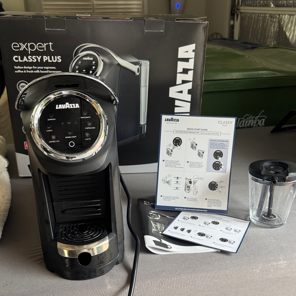 Lavazza Expert Classy Plus Espresso Machine w/ Milk Frother & Box